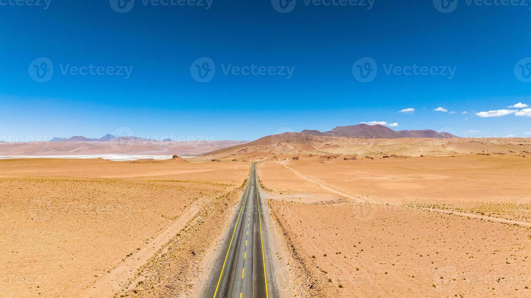 Desert of the Atacama in Chile. Valley of the moon. Aerial view. photo