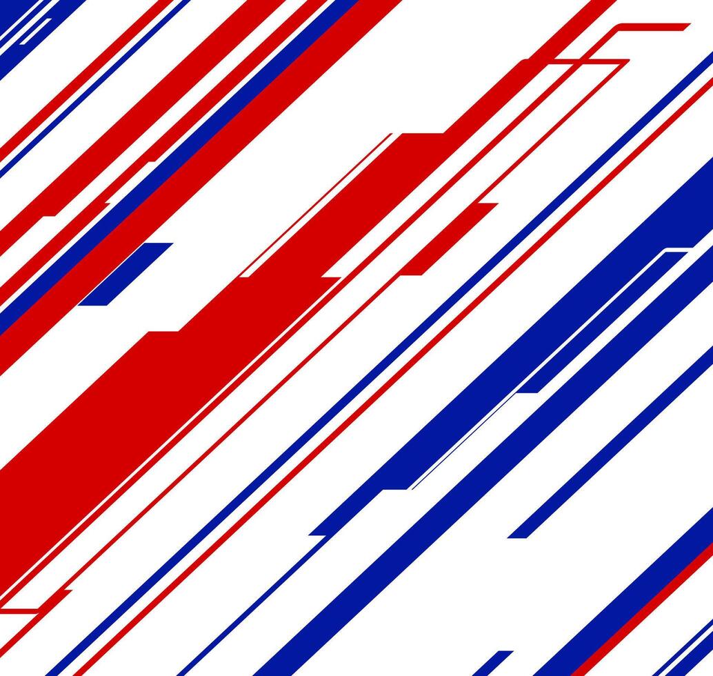 red white and blue stripes background vector