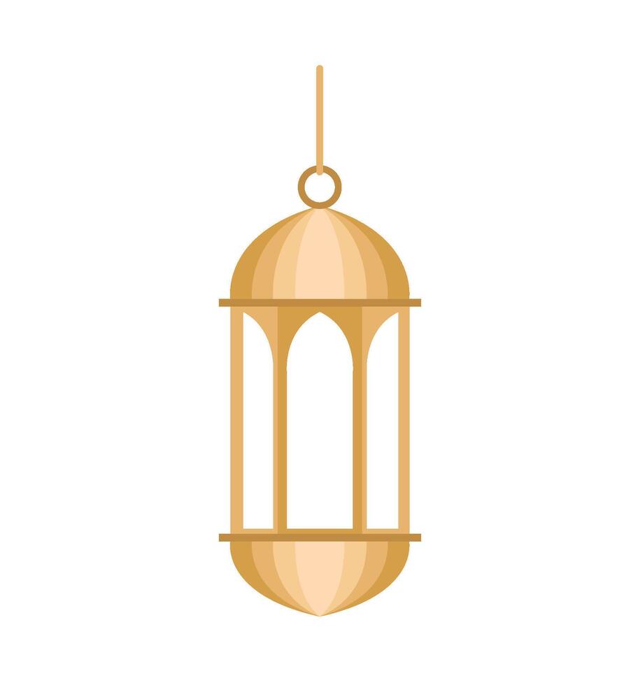 Islamic lantern icon illustration on white background vector