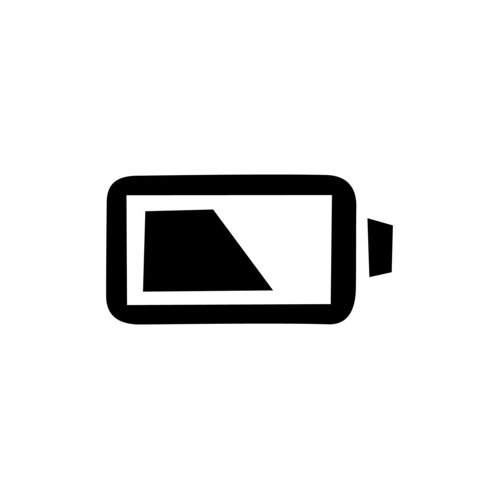 battery icon, illustration in white background vector