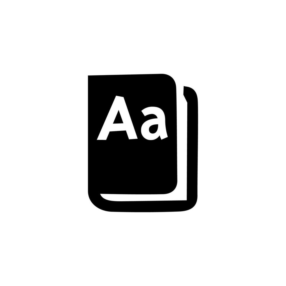 dictionary icon, illustration in white background vector