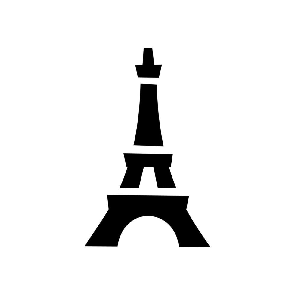 eifel paris icon, illustration in white background vector