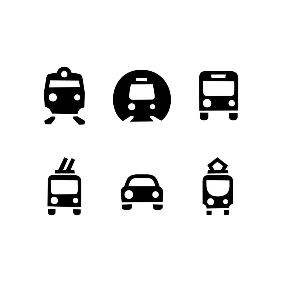 Transportation icon set simple design vector
