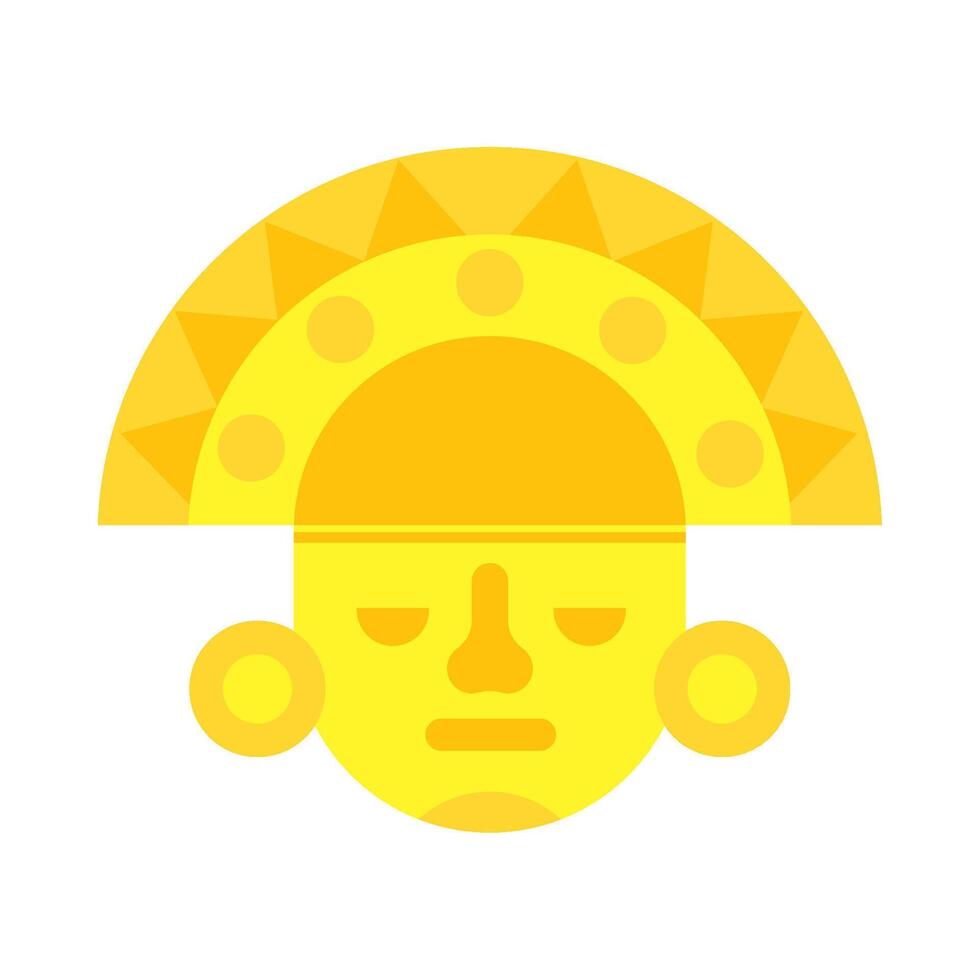 An illustration of a yellow headdress vector