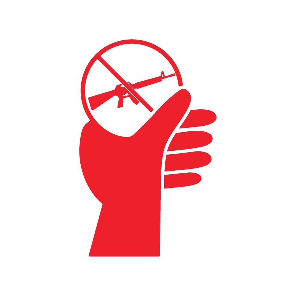 No guns sign illustration vector
