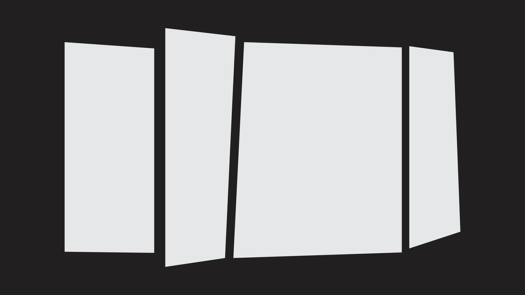 separate photo frame templates, separate photo frames editing materials vector
