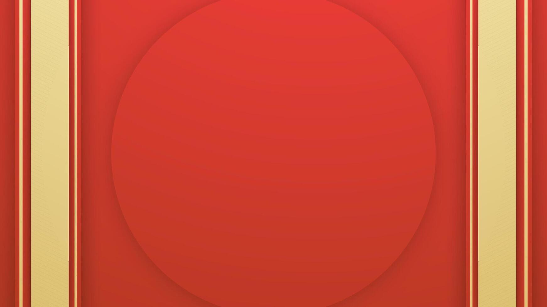 Luxury red background with gold bars. Chinese style. vector
