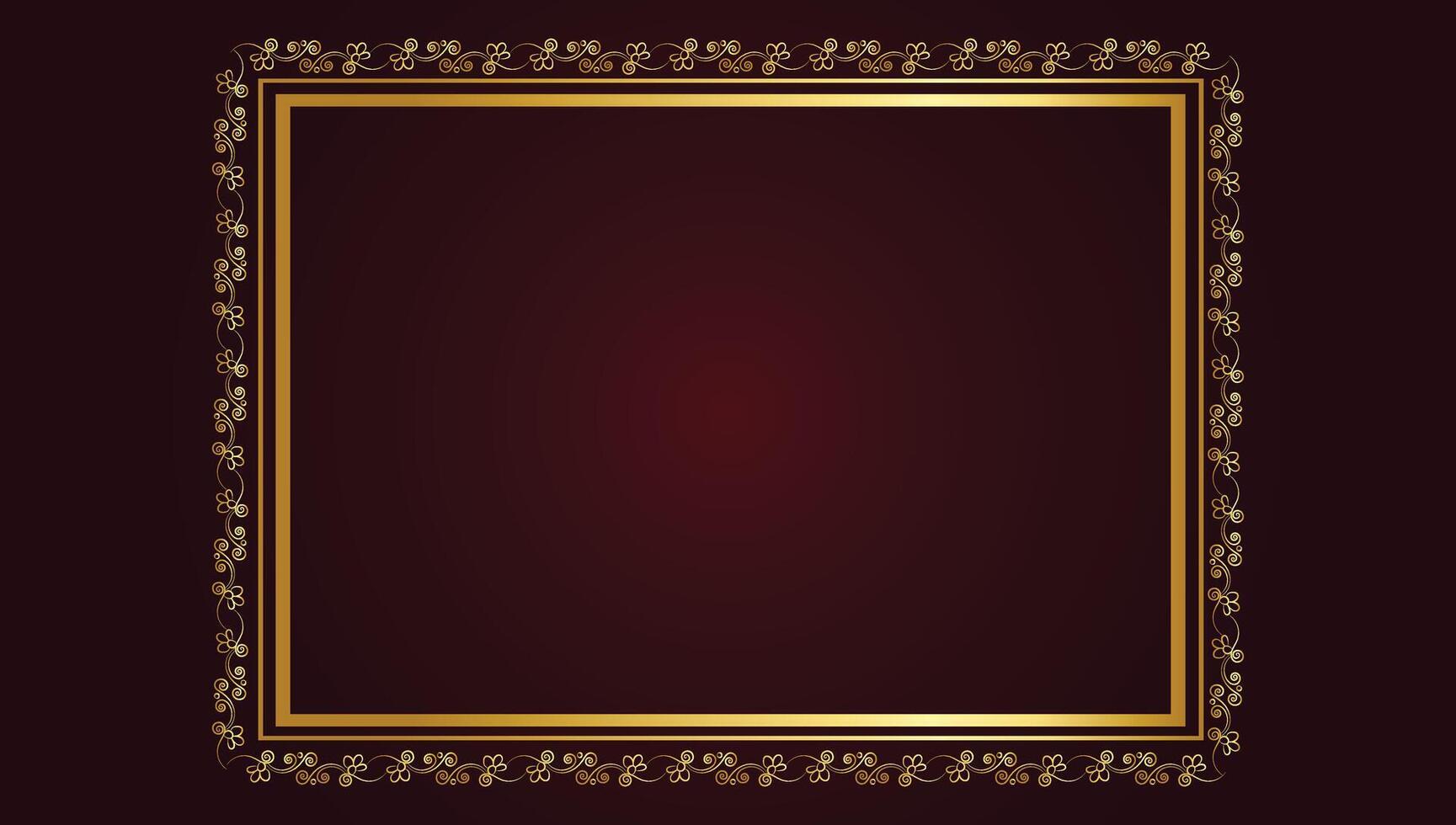 Decorative Frame And Border With Floral Ornament vector