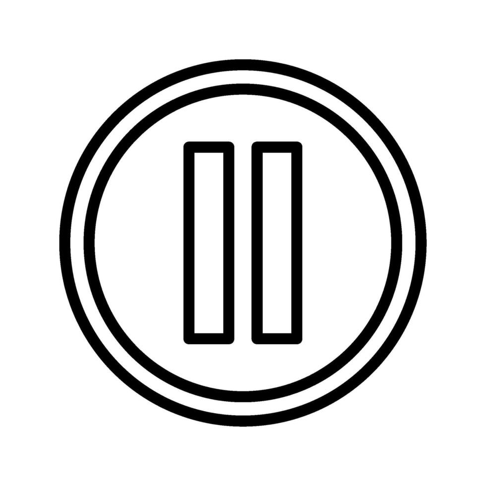 Two black and white icons of the same letter in a circle vector