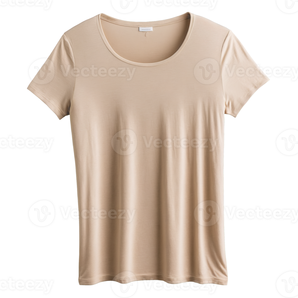 Soft modal jersey t shirt in heathered oatmeal with a scoop neckline defying gravity Mockup png