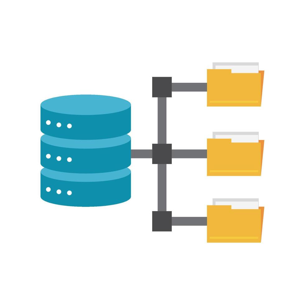A file server with two files and a server vector