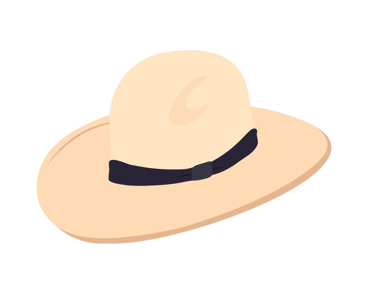 A hat is shown on a white background vector