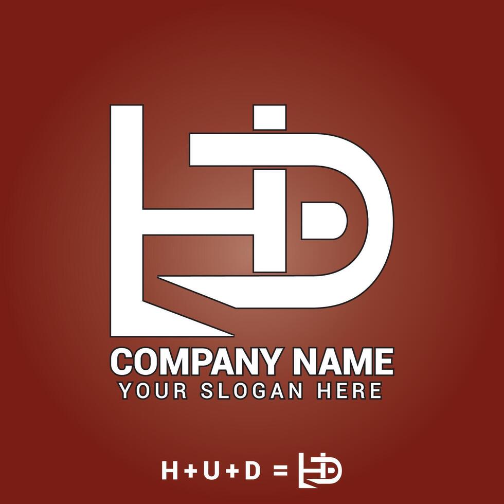 HD logo design, Font logo design vector