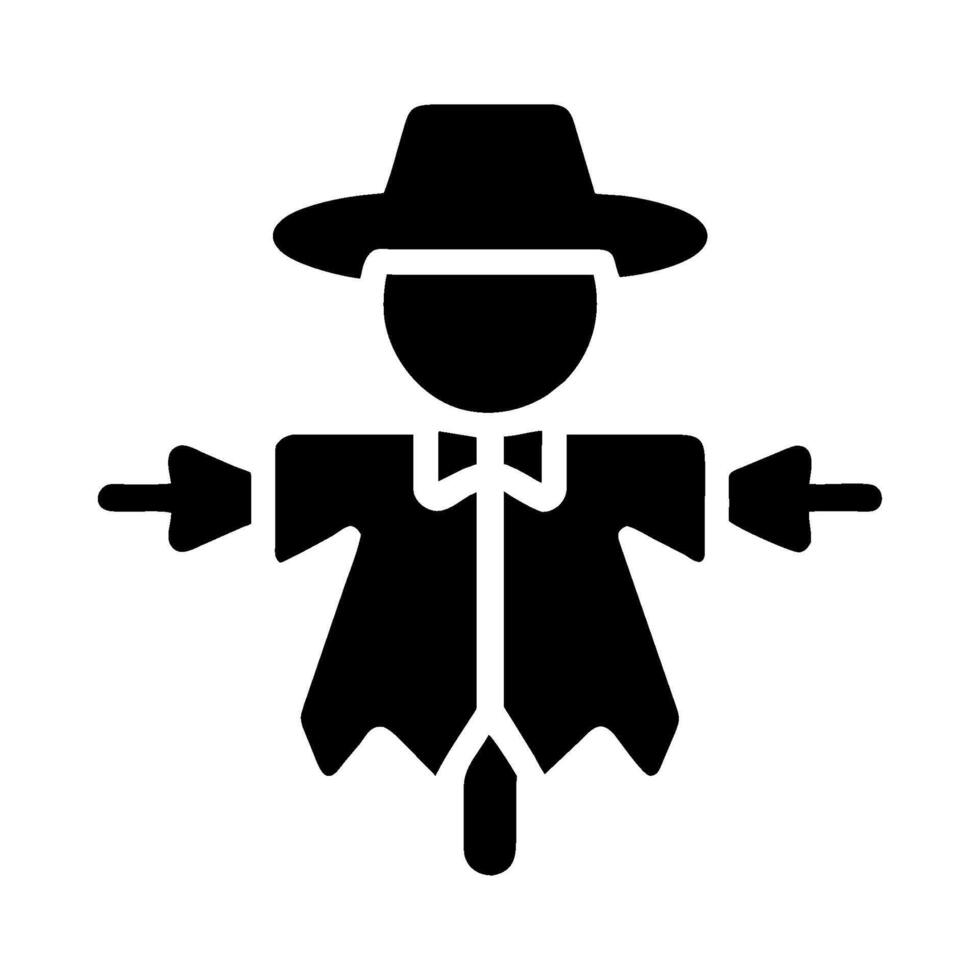 Scarecrow icon isolated on white background vector