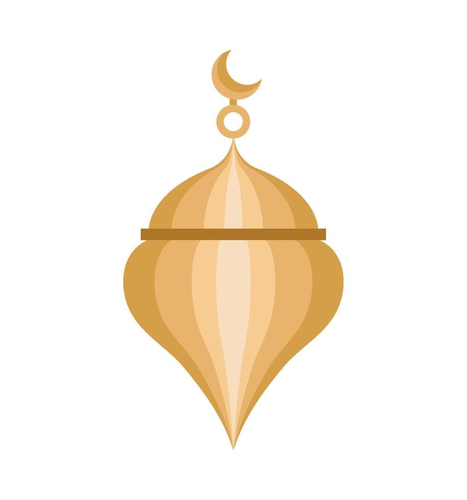 Islamic ramadan lantern icon illustration vector