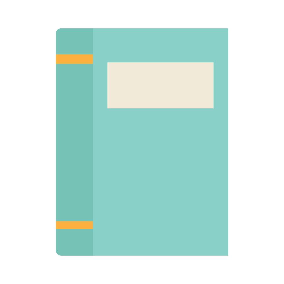 An open book with a blank page vector