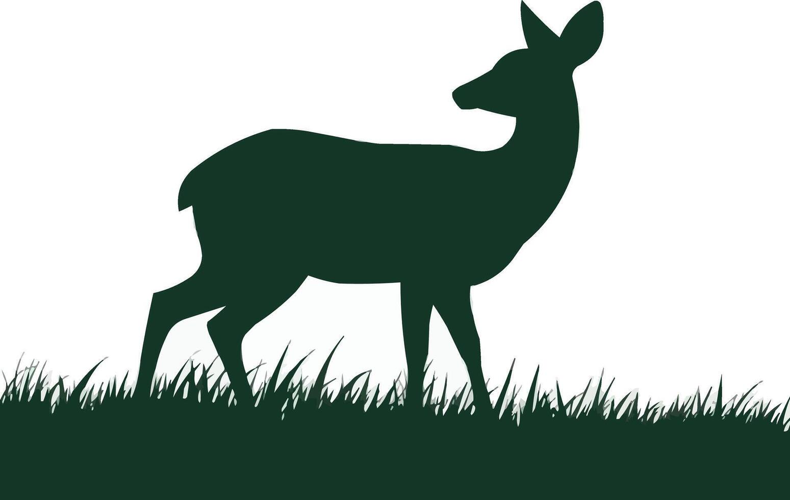 Deer art illustration with white background vector