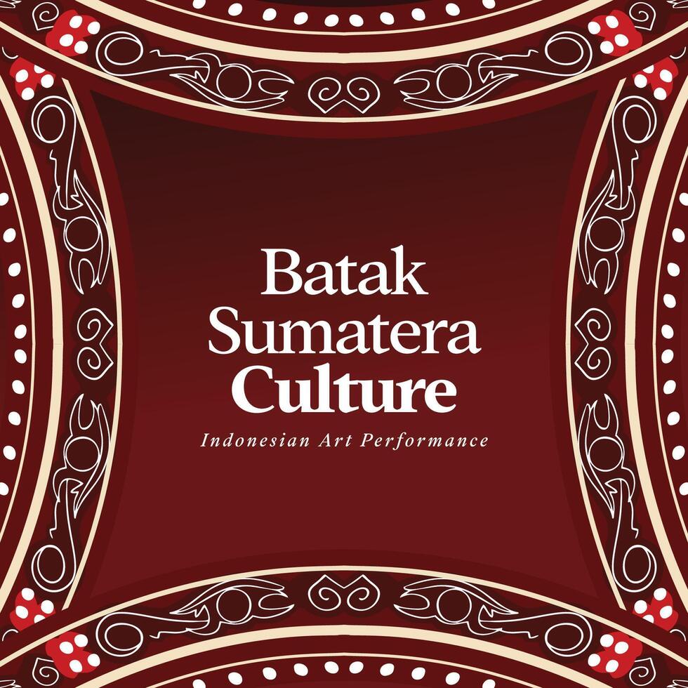 Indonesian Bataknese pattern idea for background vector