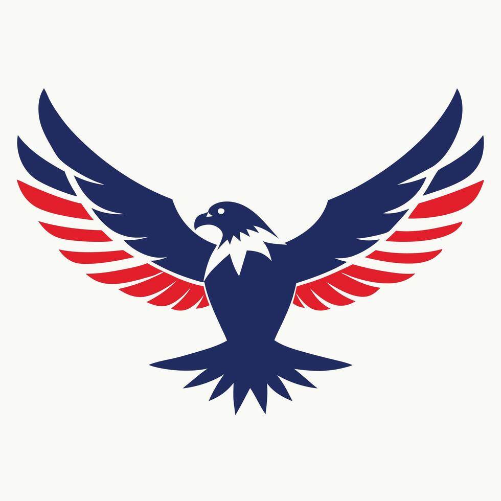 America Eagle in Flight Symbolize vector