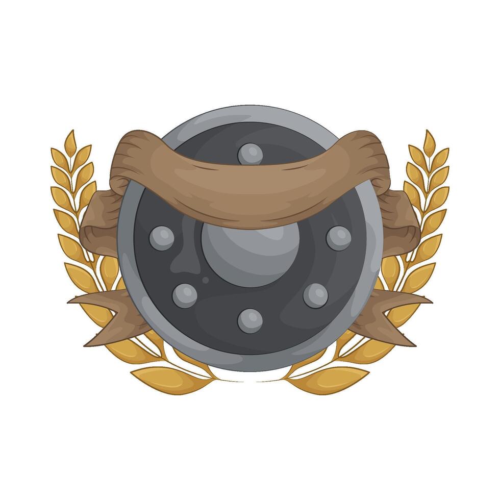 Ribbon on Shield Badge vector