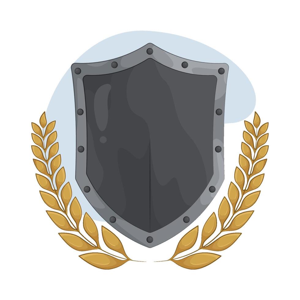 illustration of Victory Shield and Laurel vector