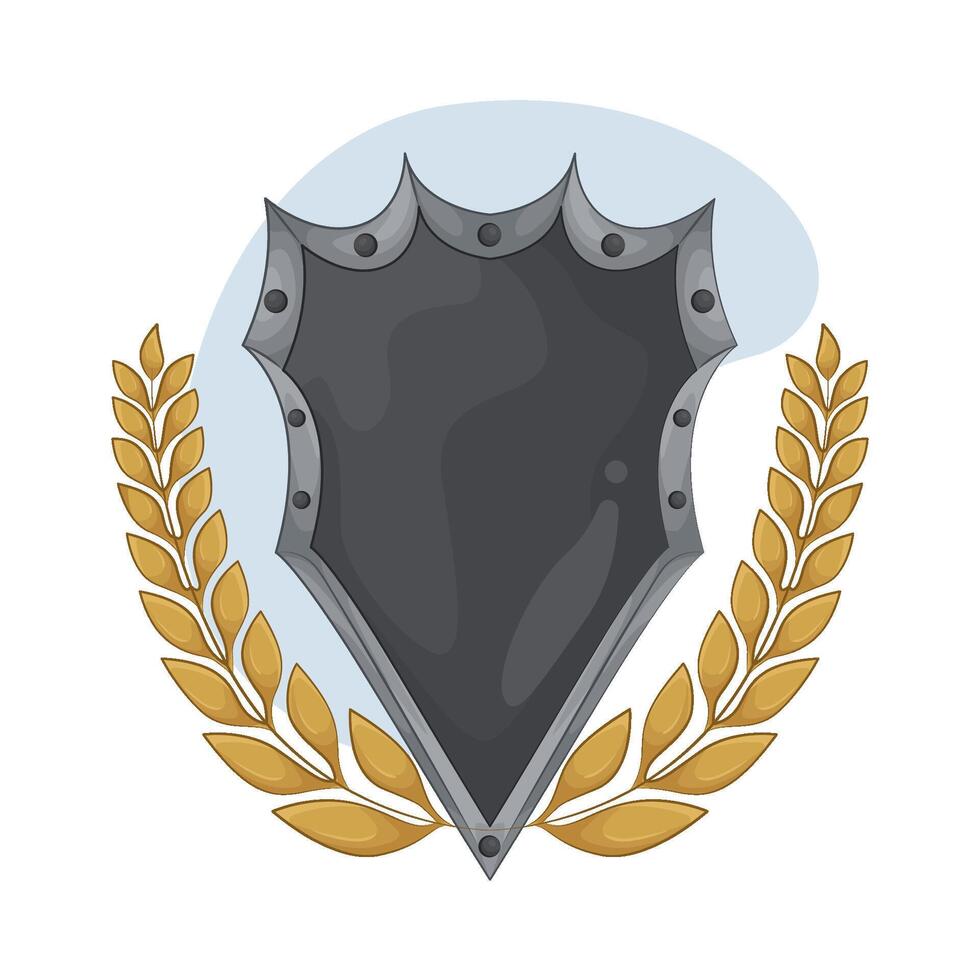 Victory Shield and Laurel illustration vector