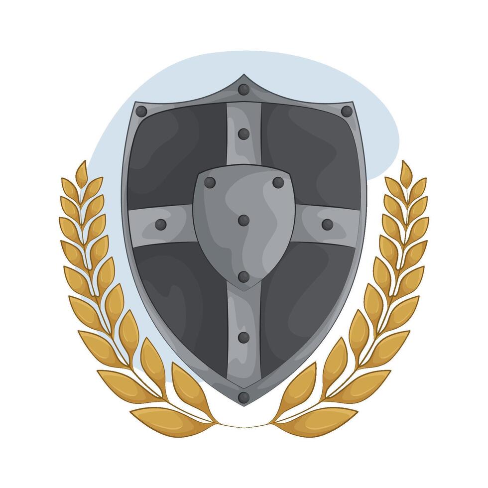 Laurel Wreath and Shield vector