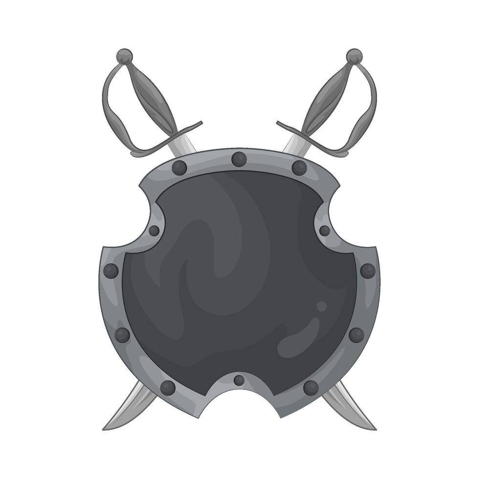 illustration of Shield and Sword Legacy vector