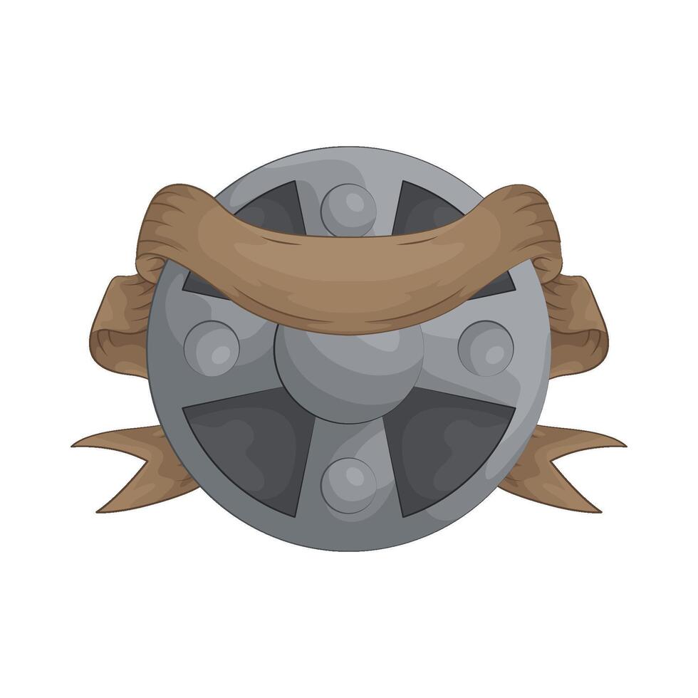illustration of Classic Shield with Ribbon vector