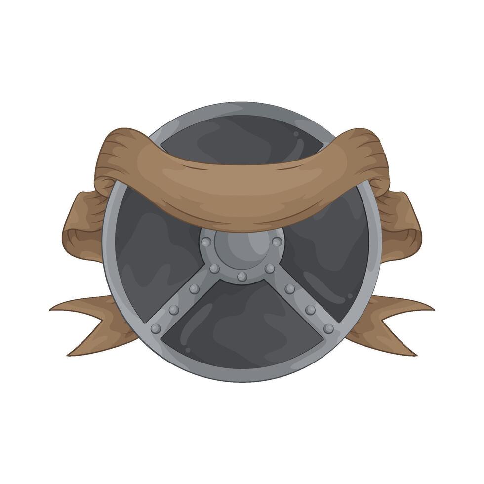 Elegant Shield and Ribbon illustration vector