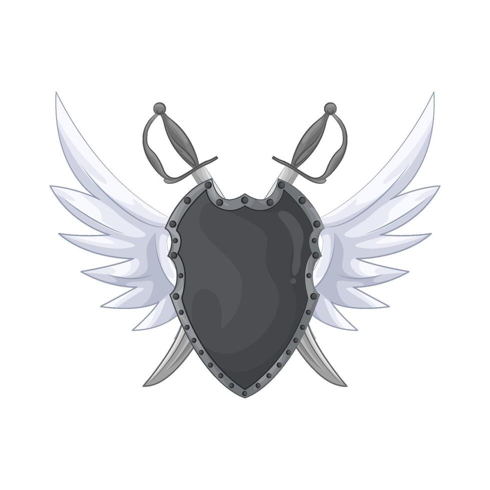 Shield and Sword Battle vector