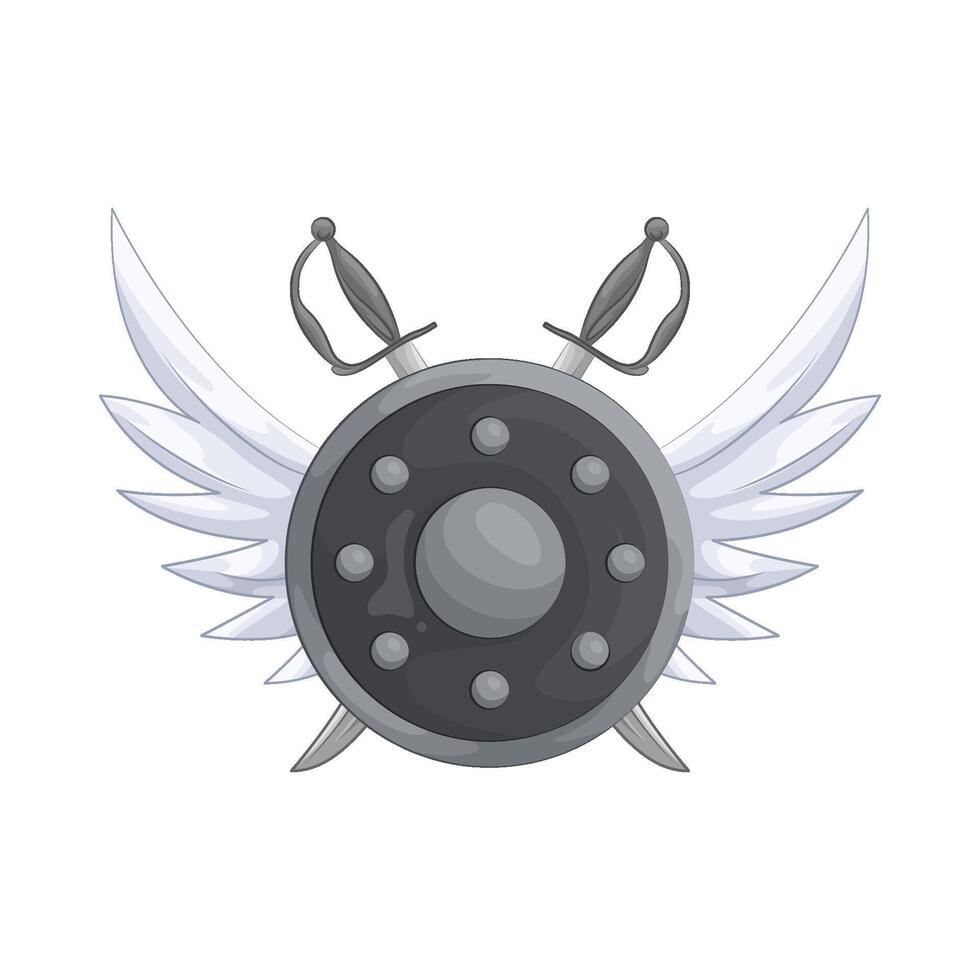defender of Sword and Shield illustration vector
