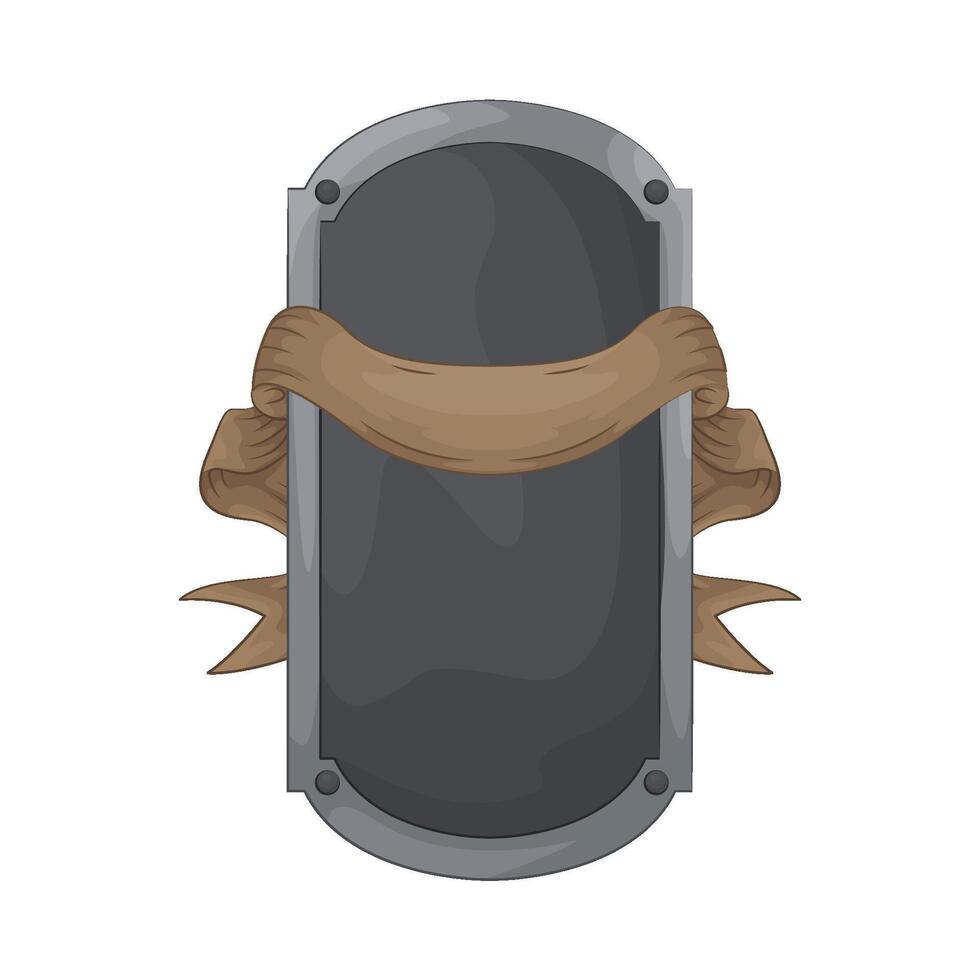 Shielded with Ribbon Banner illustration vector