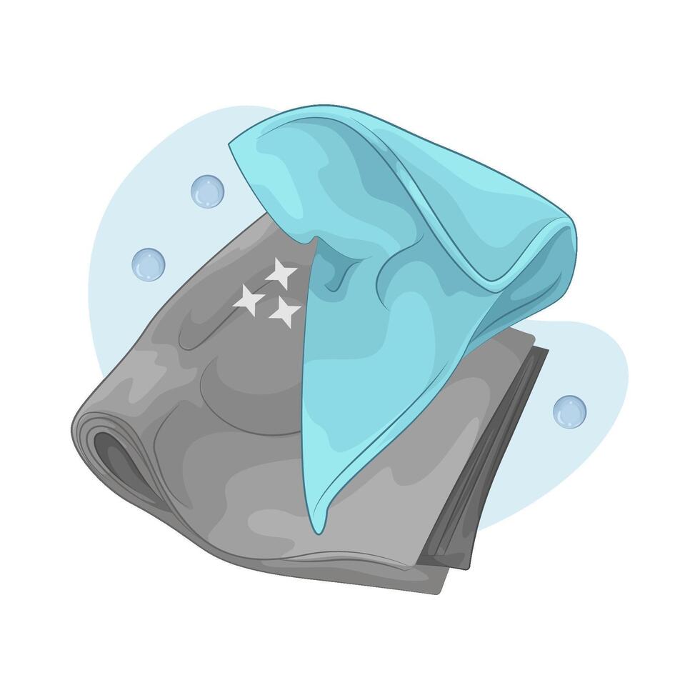 illustration of Creative Napkin Display vector