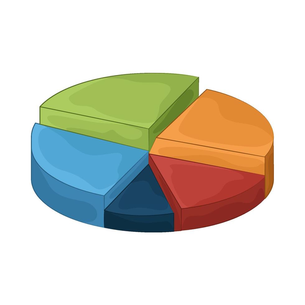 pie chart illustration vector
