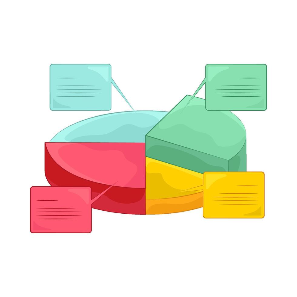 Pie Chart Full of Information vector