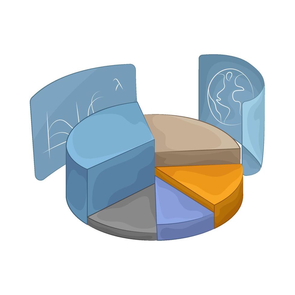 Pie Chart Data Analysis vector