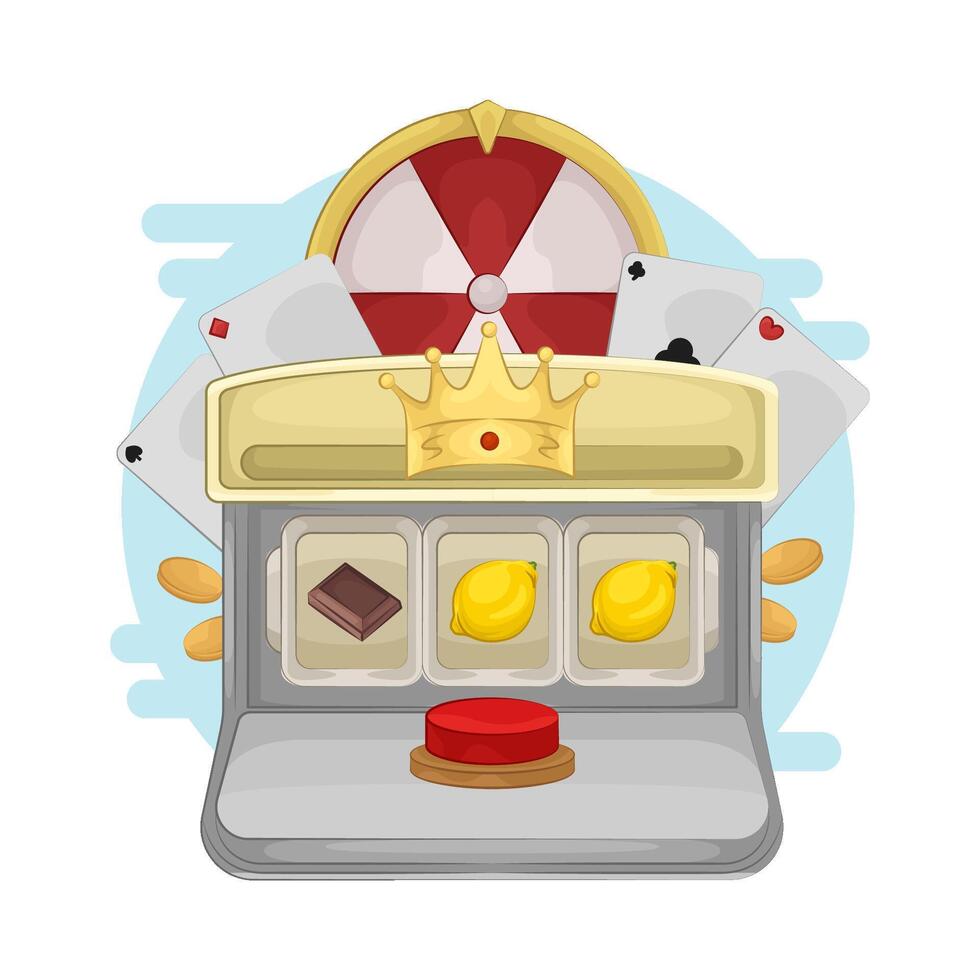 illustration of Magical Slot Machine Surprises vector