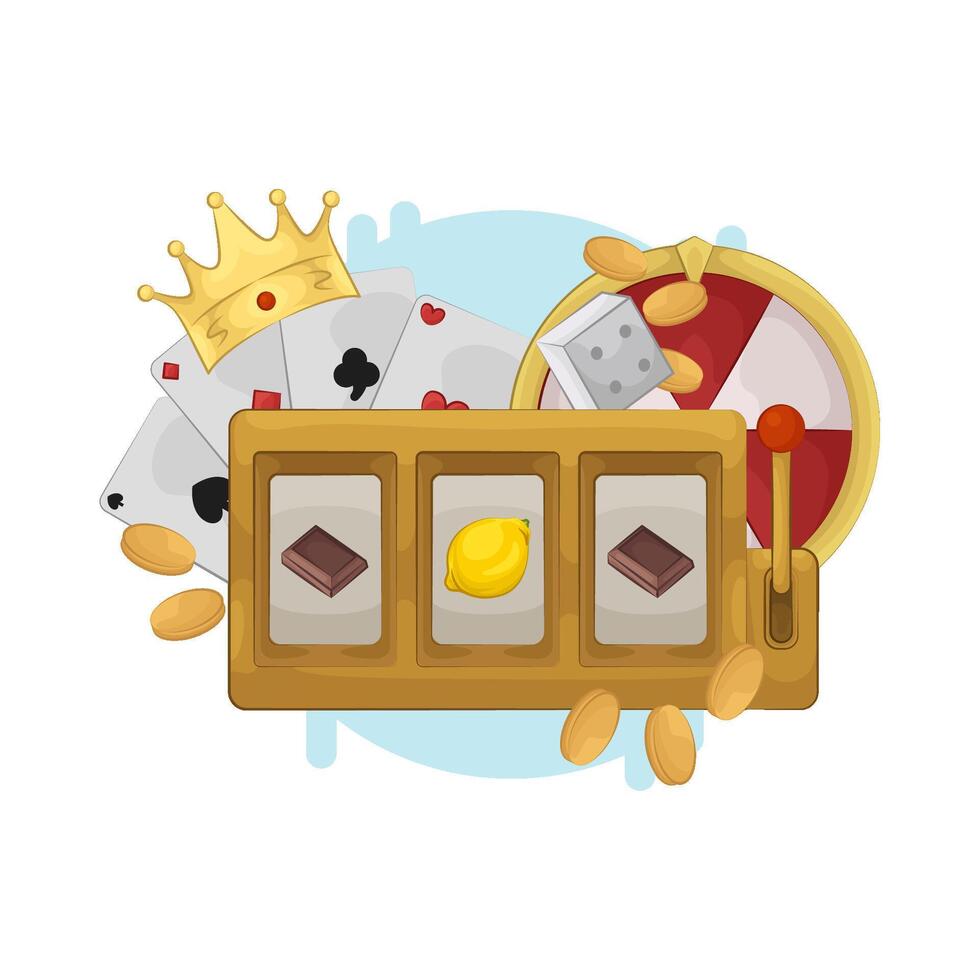 Slot Machine Full of Surprises vector