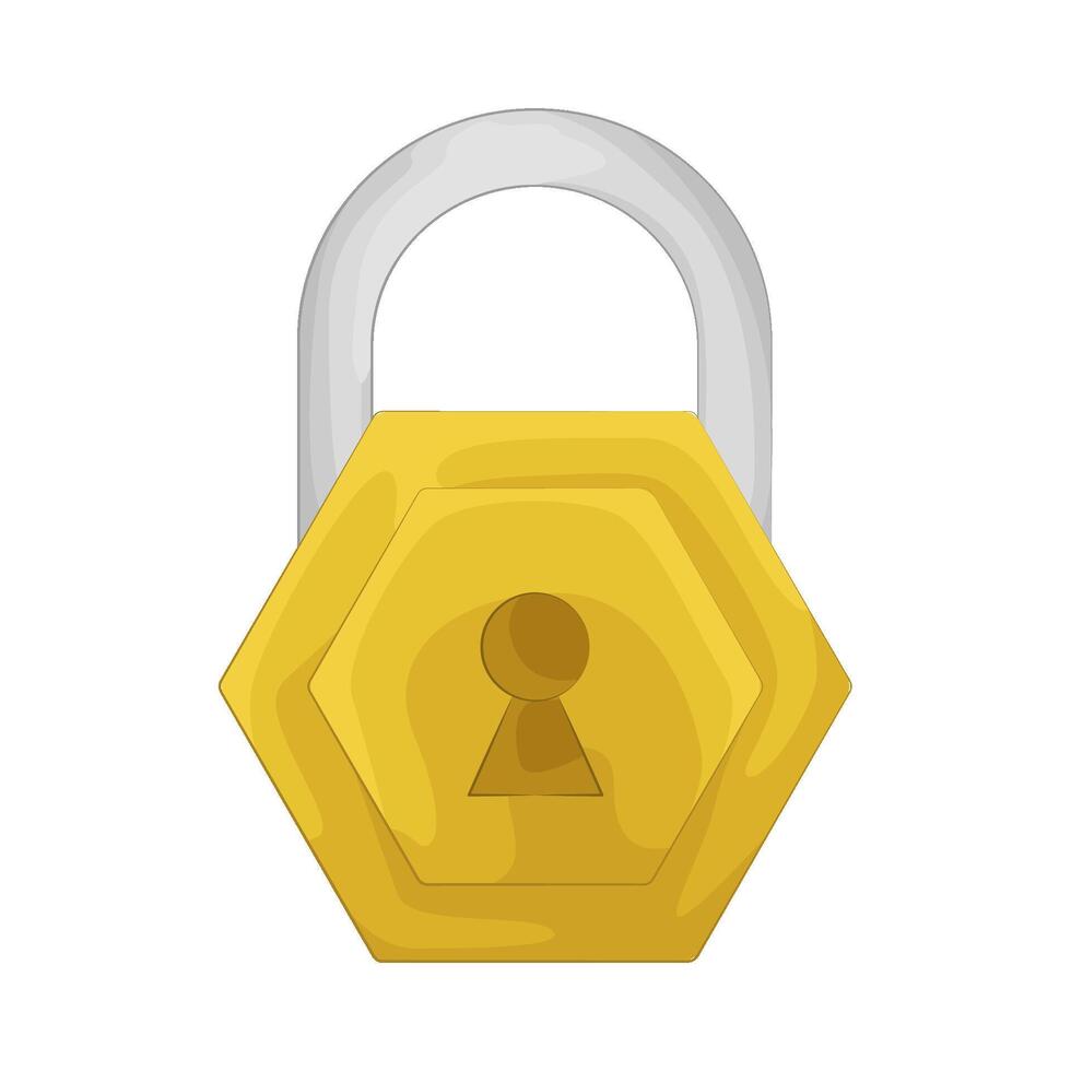 illustration of High Security Padlock vector