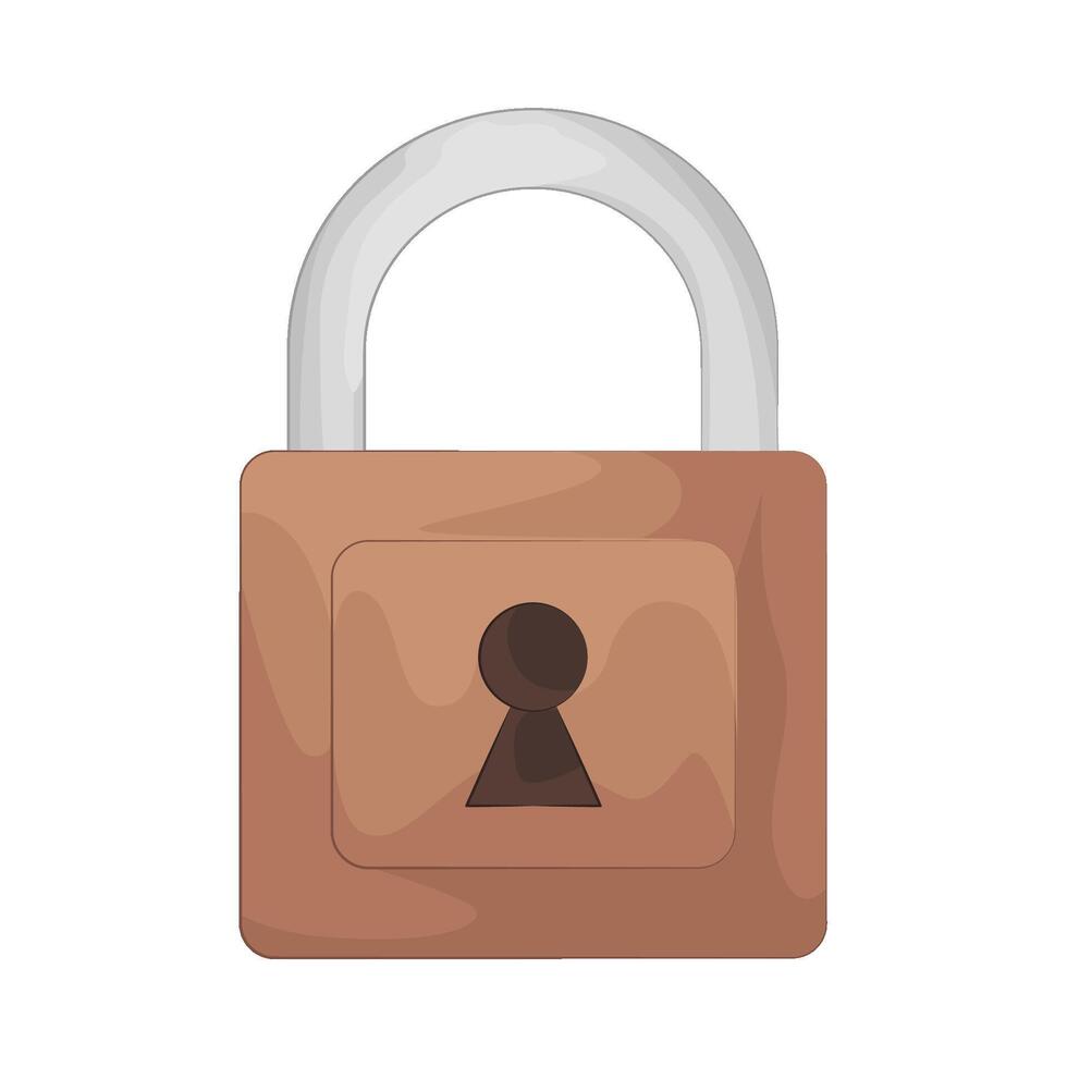 High Security Padlock illustration vector