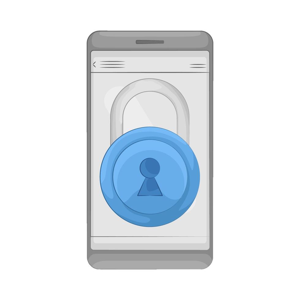 illustration of Secure Phone Lock vector