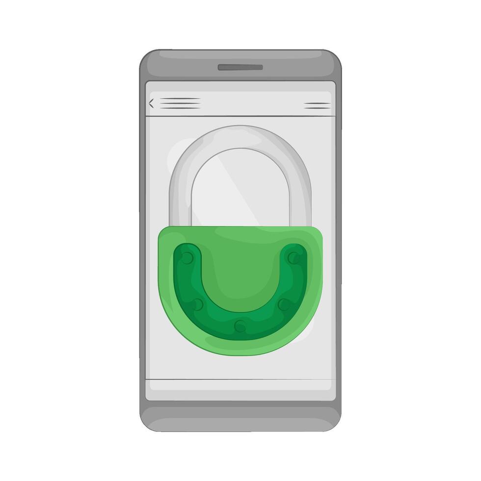 Secure Phone Lock vector