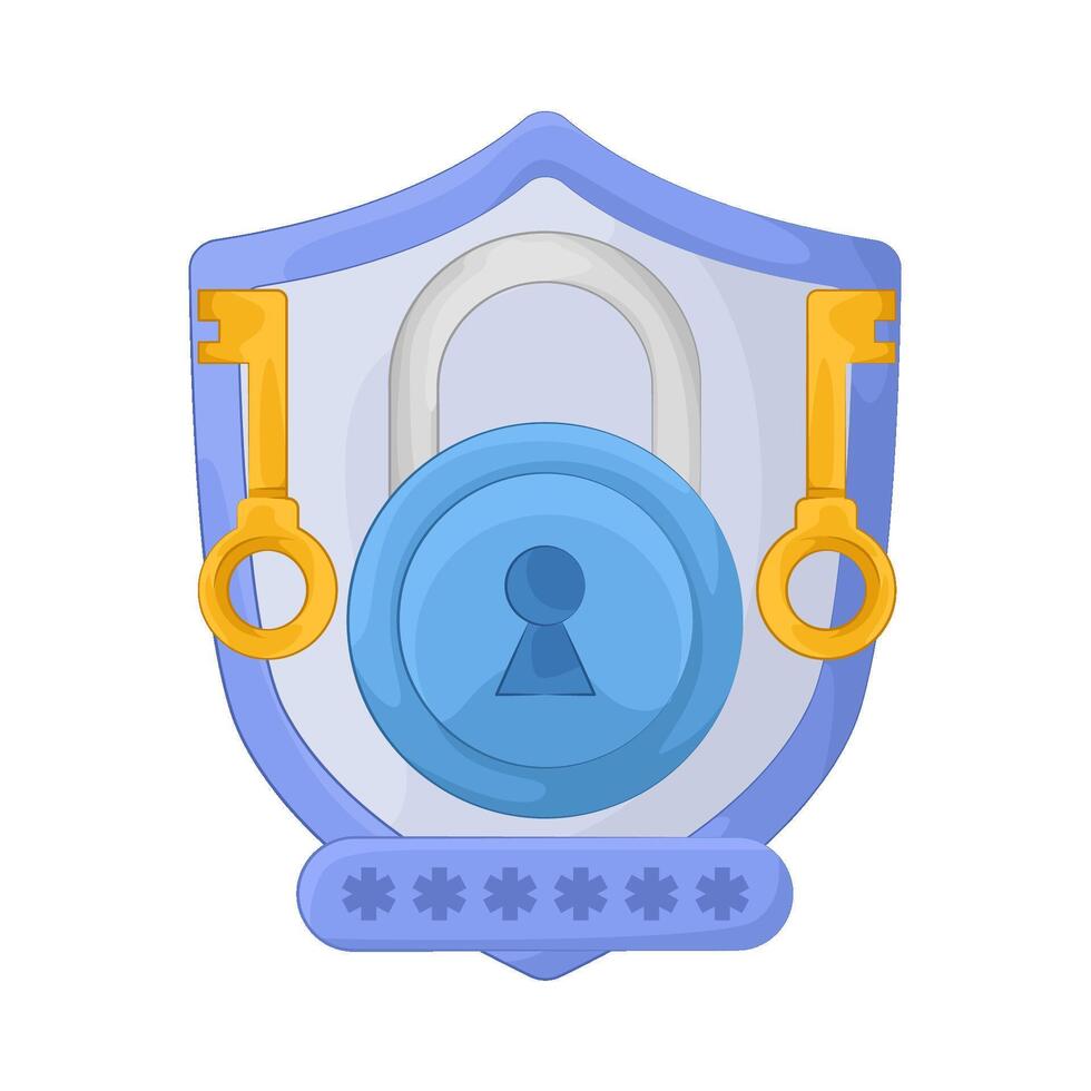 Protect Locked Password illustration vector