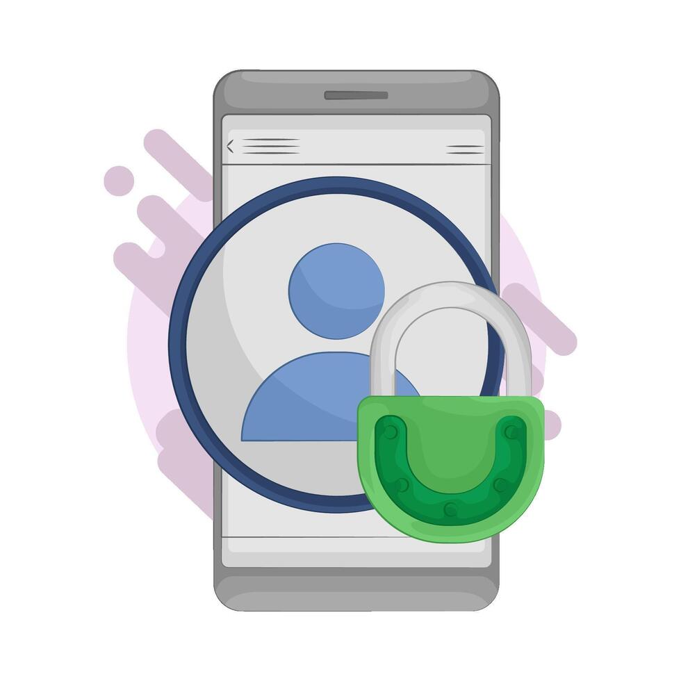 illustration of Account Protection vector