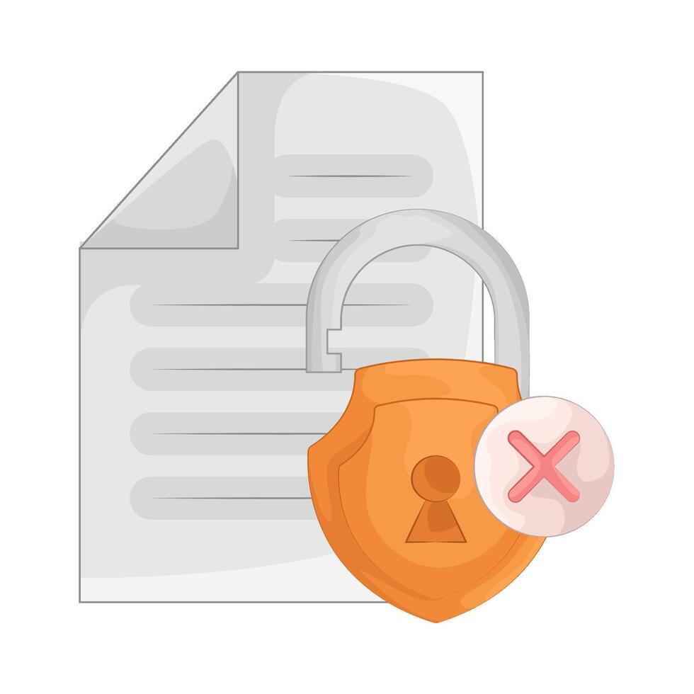 illustration of file security vector