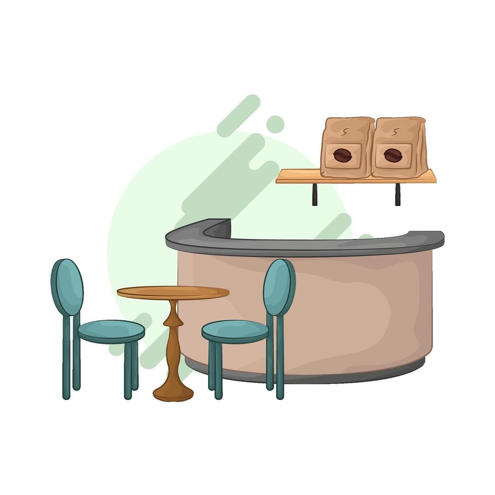 illustration of Urban Bar Style vector