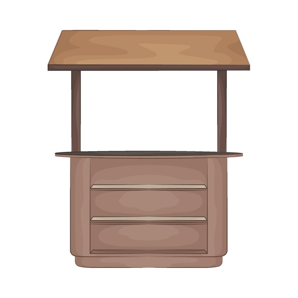 illustration of bar counter vector