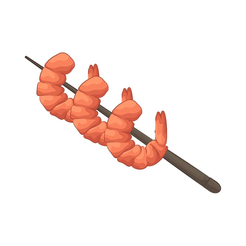 Perfectly Grilled Shrimp vector