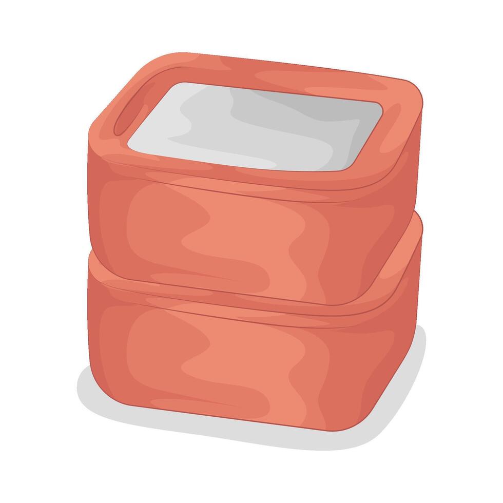 illustration of Premium Quality Food Containers vector